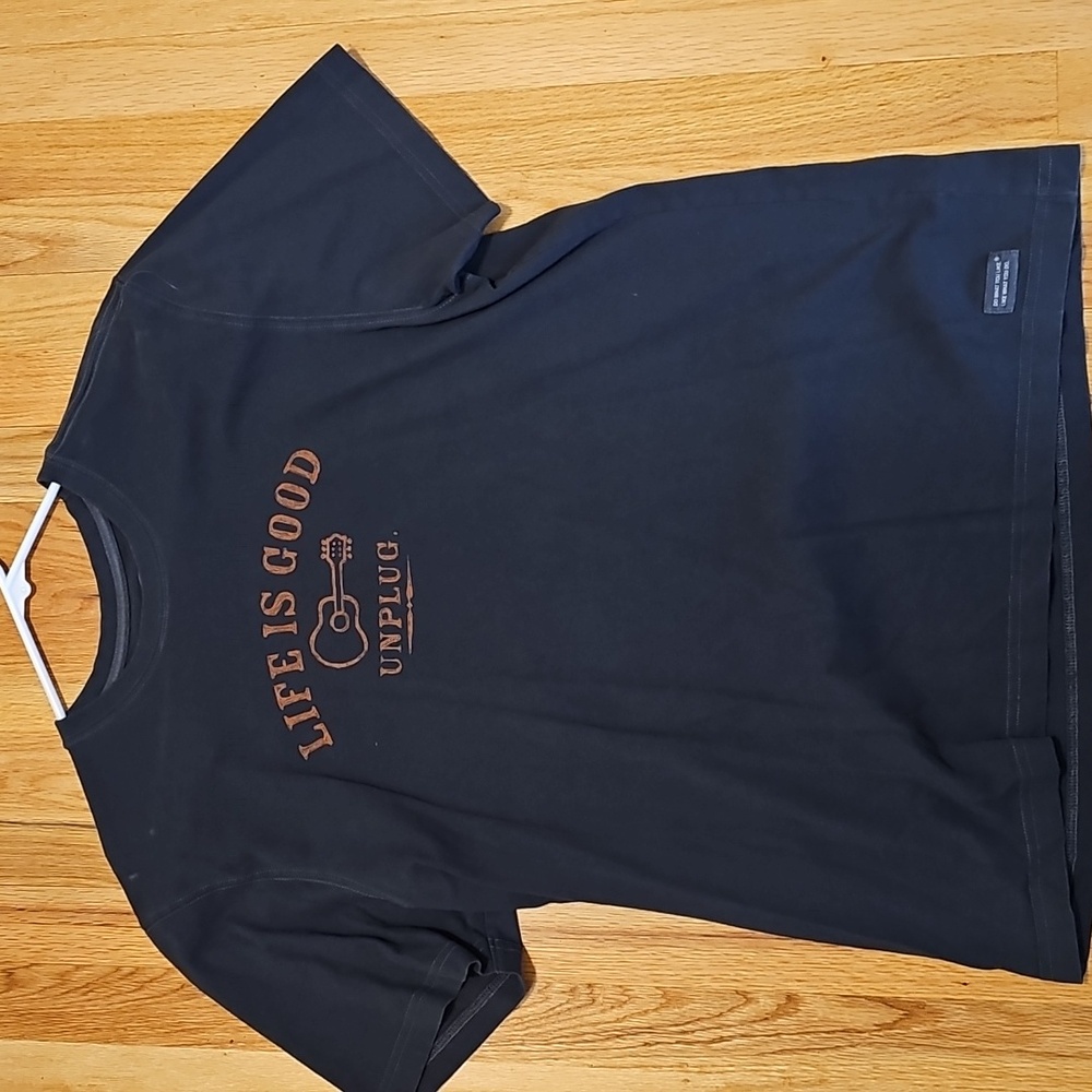 Life is Good Men's Black T-Shirt